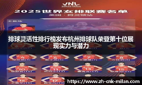 排球灵活性排行榜发布杭州排球队荣登第十位展现实力与潜力
